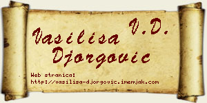 Vasilisa Đorgović vizit kartica